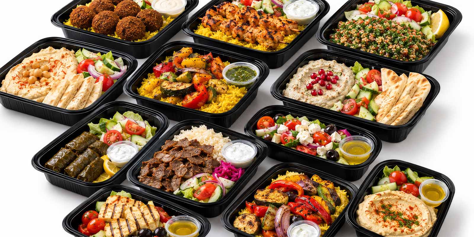 Mediterranean catering platters from Greens N Grills